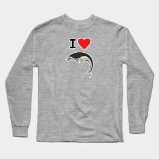 I Love Southern Right Whale Dolphins Long Sleeve T-Shirt